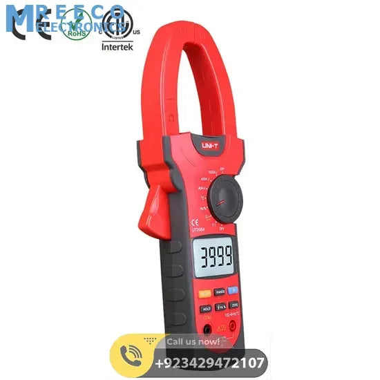 Digital AC/DC Clamp Multimeter UNI T UT208A - Back View
