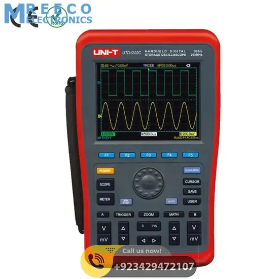 Handheld Digital Storage Oscilloscope DSO UNI T UTD1202C - Front View