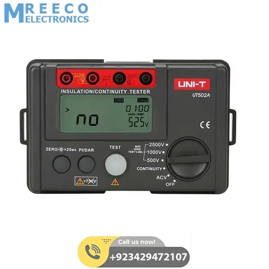 UNI T Insulation Resistance Tester UT502A - Front View