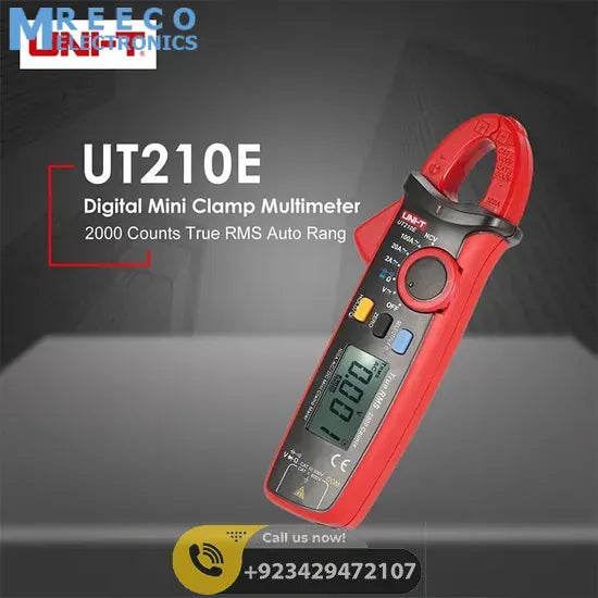 UNI T UT210E Digital Mini Clamp Meter - Back View