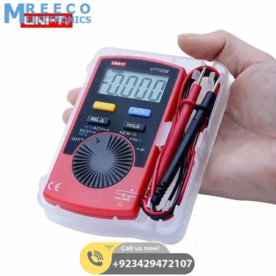 UNI T Pocket Size Digital Multimeter UT120B - Side View