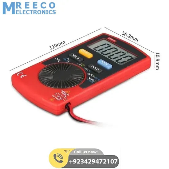 UNI T Pocket Size Digital Multimeter UT120A - Bottom View
