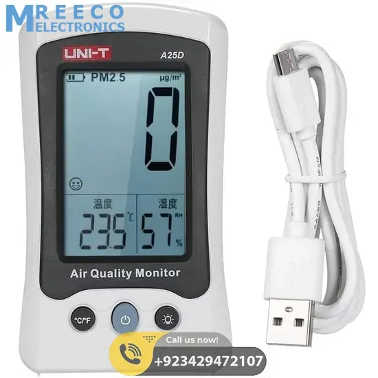 UNI T Air Quality Meter PM2.5 A25D - Front View