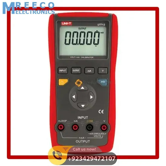 UNI-T UT712 voltage loop process calibrator meter - Front View
