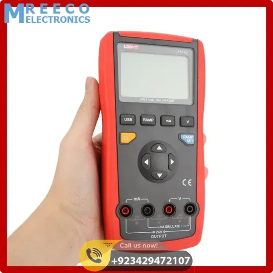 UNI-T UT712 voltage loop process calibrator meter - Side View