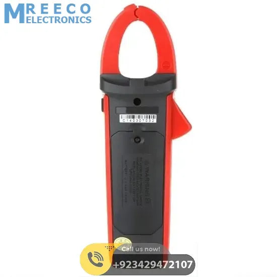 UNI T UT216A True RMS Digital Clamp Meter 600A - Back View