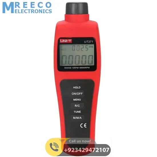 UNI T UT371 Non Contact Tachometer - Back View