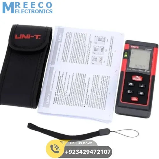 UNI T UT390B+ Laser Distance Meter - Side View