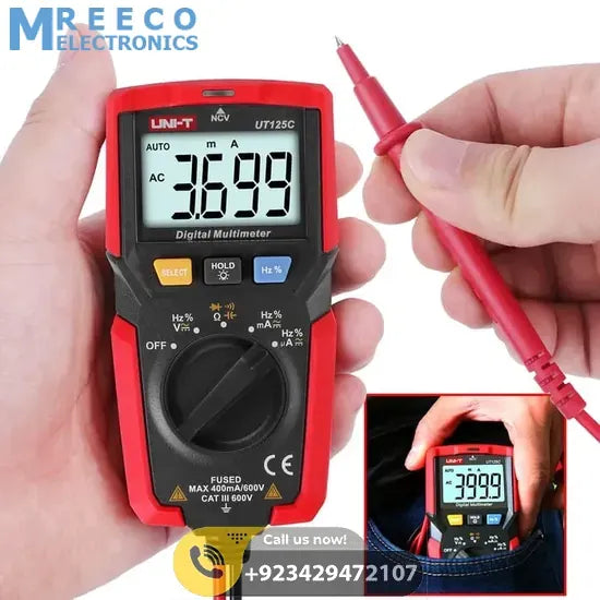 UNI T UT125C Digital Multimeter - Front View