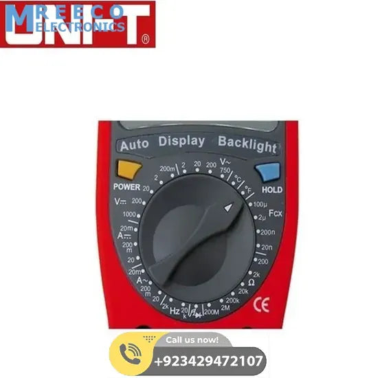 UNI T UT50C Modern Digital Multimeter - Back View
