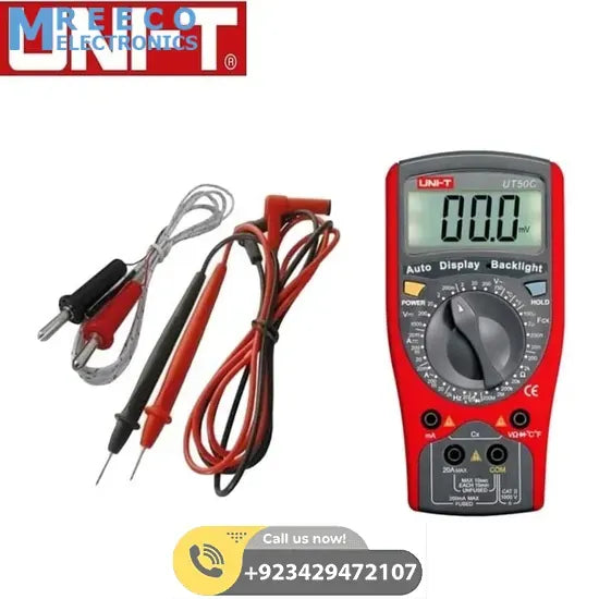 UNI T UT50C Modern Digital Multimeter - Top View