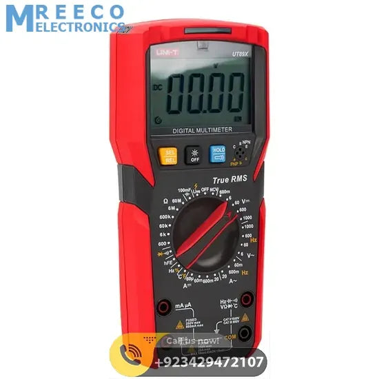 UNI T True RMS Digital Multimeter UT89X - Back View