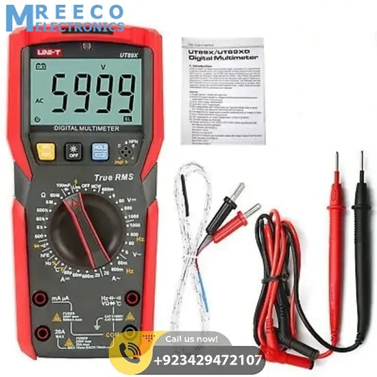 UNI T True RMS Digital Multimeter UT89X - Bottom View