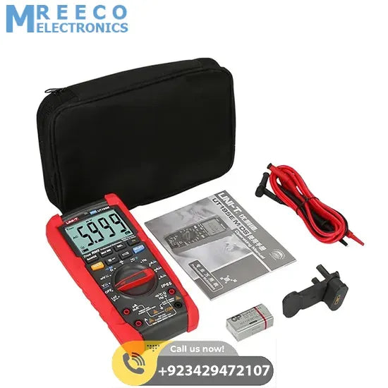 UNI T True RMS Digital Multimeter UT195M - Side View
