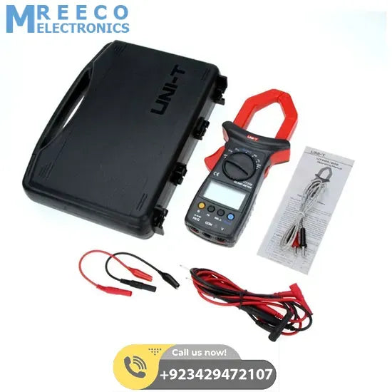 UNI T UT206 Auto Range Digital Clamp Meter - Side View