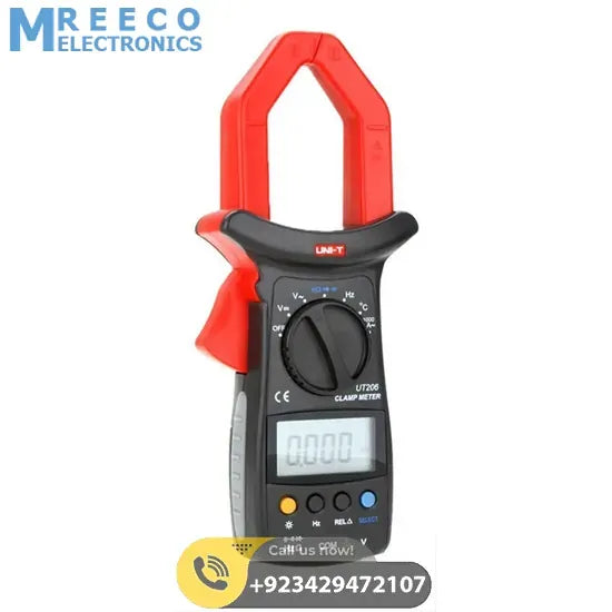 UNI T UT206 Auto Range Digital Clamp Meter - Back View