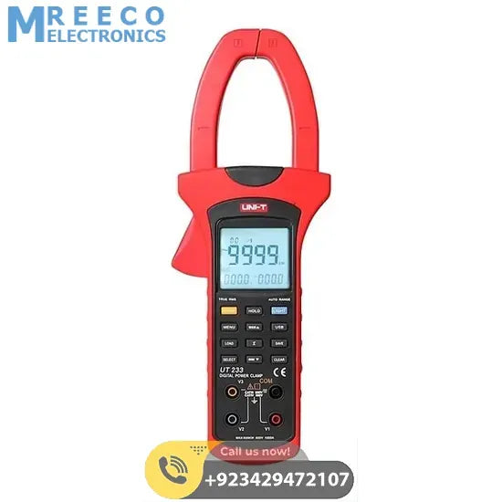 UNI T UT233 Digital Power Clamp Meter - Front View