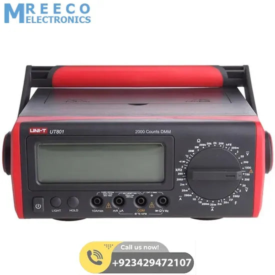 UNI T Bench Type Digital Multimeter UT801 - Back View
