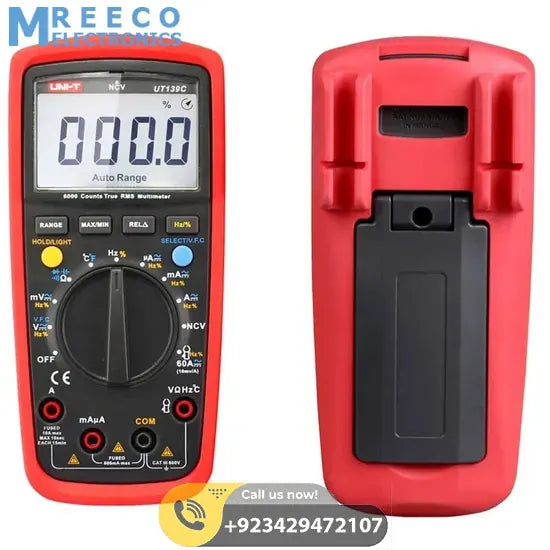 UNI T UT139C True RMS Digital Multimeter - Bottom View