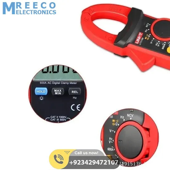 UNI T UT216B True RMS Digital Clamp Meter 600A - Top View