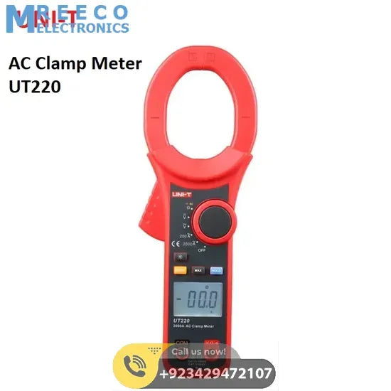 AC Clamp Meter 2000A UNI T UT220 - Front View
