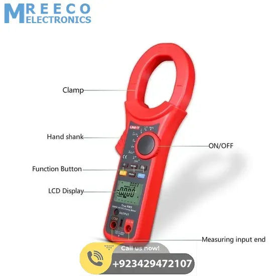AC Clamp Meter 2000A UNI T UT220 - Angle View