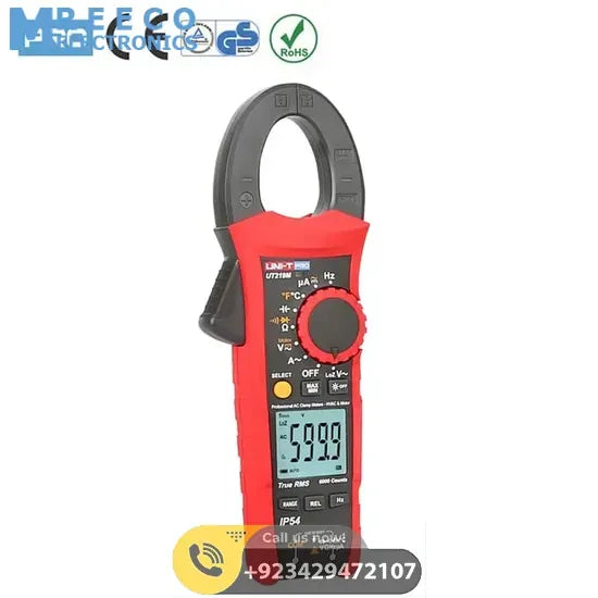 UNI T UT219M True RMS AC DC Clamp Meter 600A - Back View