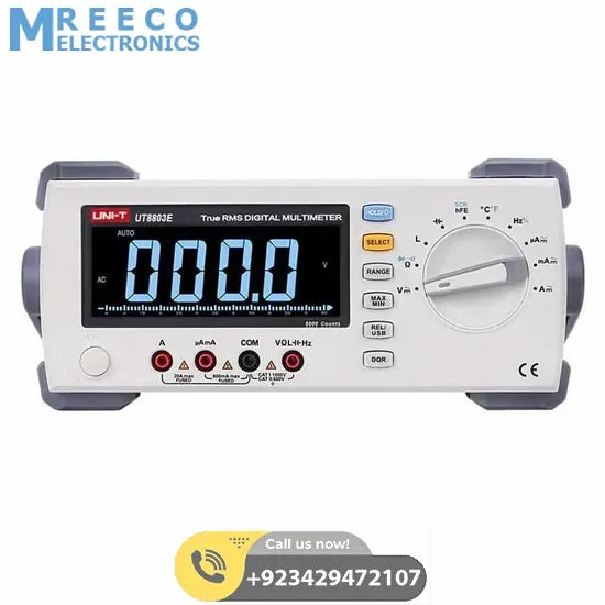UNI T UT8803E Bench Top Digital Multimeter - Front View