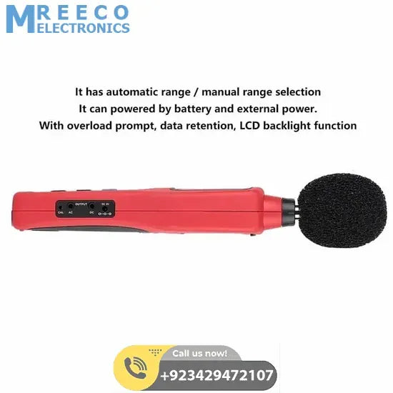 UNI T UT352 Digital Sound Level Meter - Bottom View