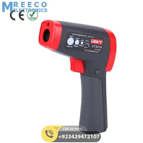 Infrared IR Laser Thermometer UNI T UT301A - Front View