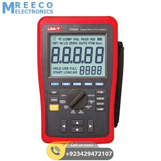UNI-T UT620A Digital Micro Ohm Meter - Front View