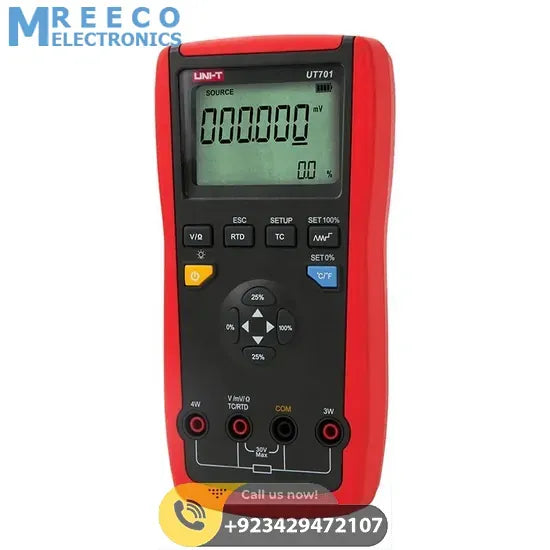 UNI-T UT701 Single Function Temperature Calibrator - Front View