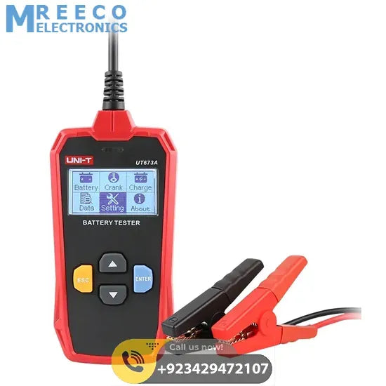 UNI-T UT673A Battery Tester - Front View
