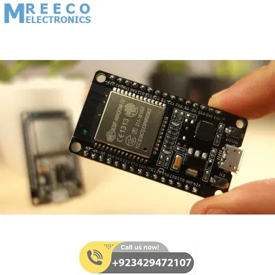 WROOM ESP32 Wifi Based Microcontroller Development Board Nodemcu - Side View