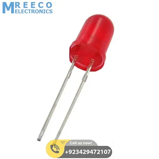 5mm Red LED Light Emitting Diode - Front View