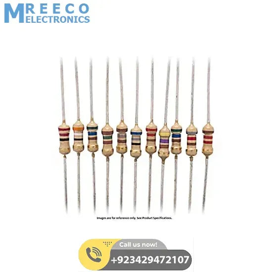 150pcs Resistor Pack of 15 Values 10R,47R,100R,220R,330R,470R,1K,2.2K,4.7K,6.8K,10K,22K,47K,100K,220K - Back View