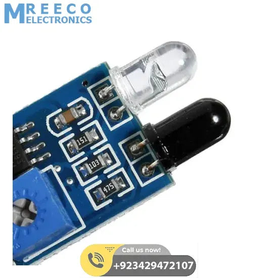 IR Infrared Obstacle Avoidance Sensor Module - Back View