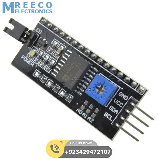 PCF8574 IIC I2C Serial Interface Adapter Module IIC I2C LCD Module - Front View