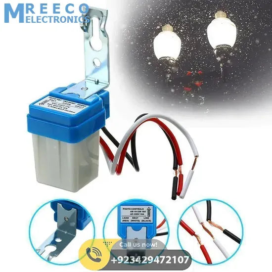 Automatic Light Control Sun Switch LDR In Pakistan AS-10-220 Day Night Sensor Switch - Side View