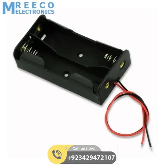 2x 18650 Cell Battery Holder - Side View