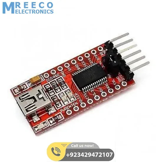 FT232RL FT232 USB TO Serial USB To UART TTL 5V 3.3V FTDI Module - Front View
