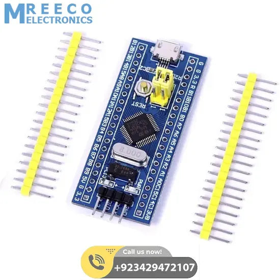Original Blue Pill STM32F103C8T6 STM32F103 ARM Cortex-M3 Minimum System Development Board In Pakistan - Front View