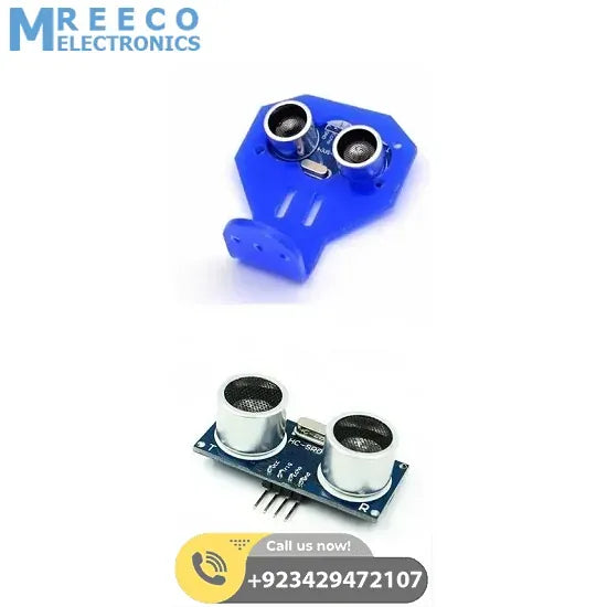 Ultrasonic Distance Sensor Mounting Bracket Holder Stand - Side View