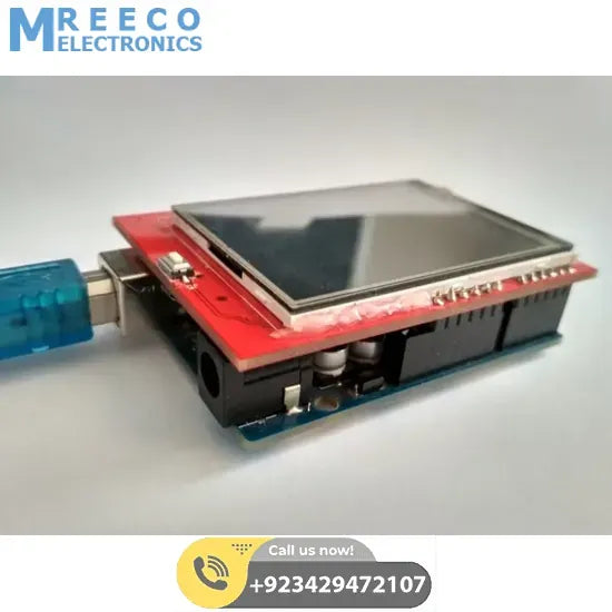 Arduino Uno 2.4 inch TFT LCD Shield - Top View