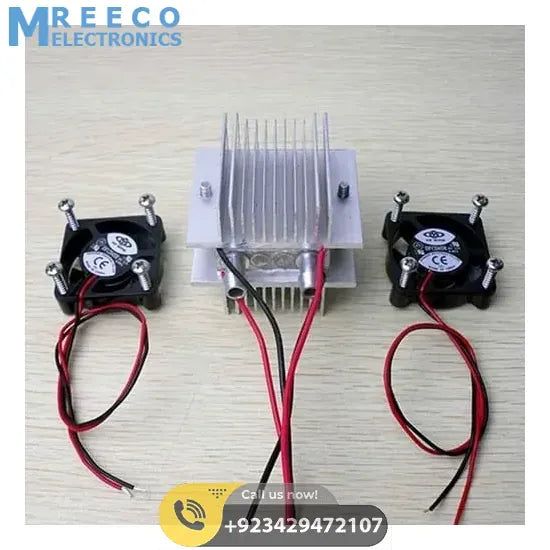 DIY kits Thermoelectric Peltier Refrigeration Cooling System Water cooling+ fan+ 2pcs TEC1-12706 Coolers - Top View