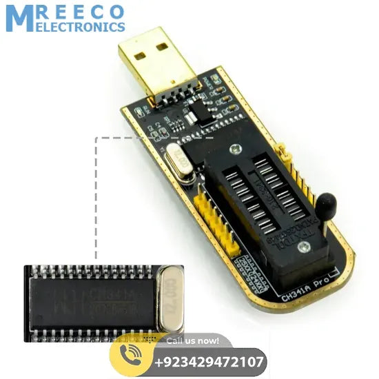 CH341A Programmer For Dish TV Laptop Memory IC - Side View