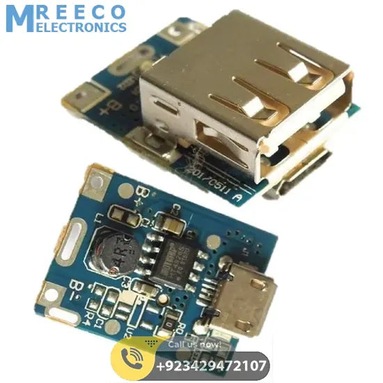 5V 1A Power Bank Charger Step Up Boost Charging Circuit Module Lithium Battery DIY Power Bank Module - Front View