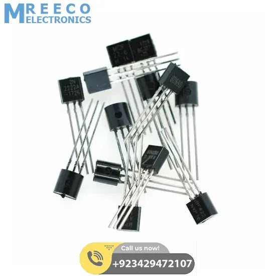 2N2222A Bipolar Junction NPN Transistor - Back View