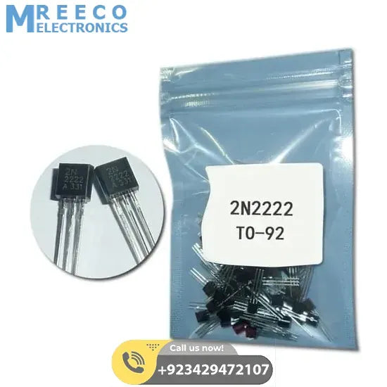 2N2222A Bipolar Junction NPN Transistor - Top View