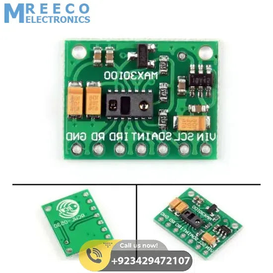 SPO2 Pulse Oximeter Heart Rate Sensor Module MAX30100 PPG Sensor - Back View